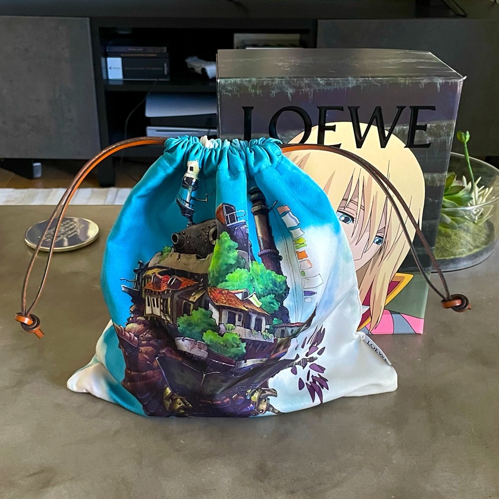 Loewe x Howl’s Moving Castle Ghibli Drawstring Bag